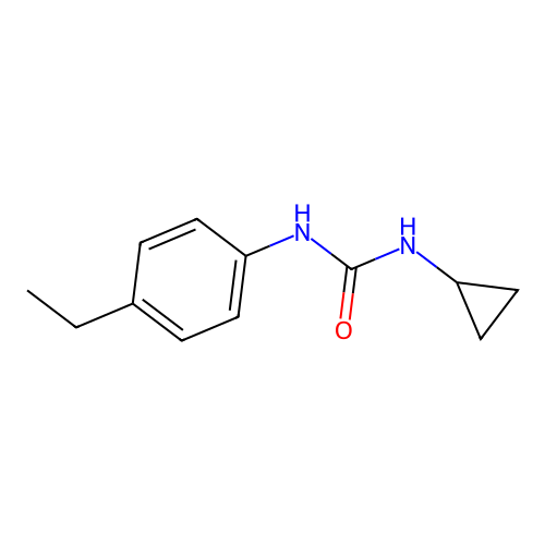 1-Cyclopropyl-3-(4-ethylphenyl)urea structure