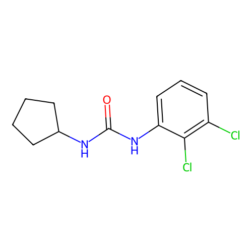 1-Cyclopentyl-3-(2,3-dichlorophenyl)urea structure