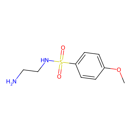 N-(2-aminoethyl)-4-methoxybenzenesulfonamide structure