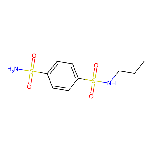 4-N-propylbenzene-1,4-disulfonamide structure