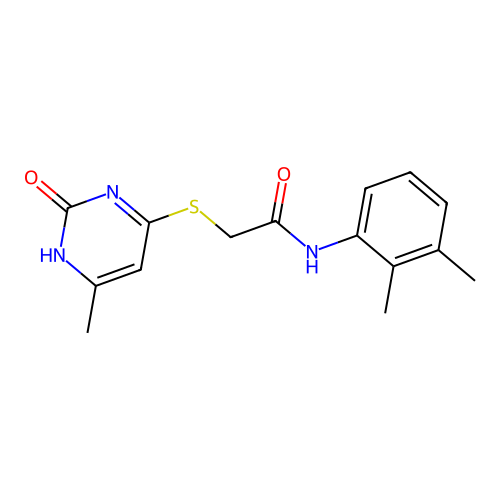 N-(2,3-dimethylphenyl)-2-[(6-methyl-2-oxo-1H-pyrimidin-4-yl)sulfanyl]acetamide structure