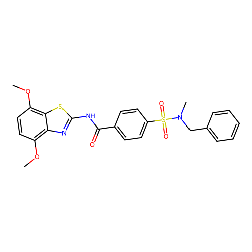 4-[benzyl(methyl)sulfamoyl]-N-(4,7-dimethoxy-1,3-benzothiazol-2-yl)benzamide structure