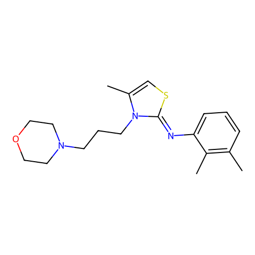 (Z)-2,3-dimethyl-N-(4-methyl-3-(3-morpholinopropyl)thiazol-2(3H)-ylidene)aniline structure