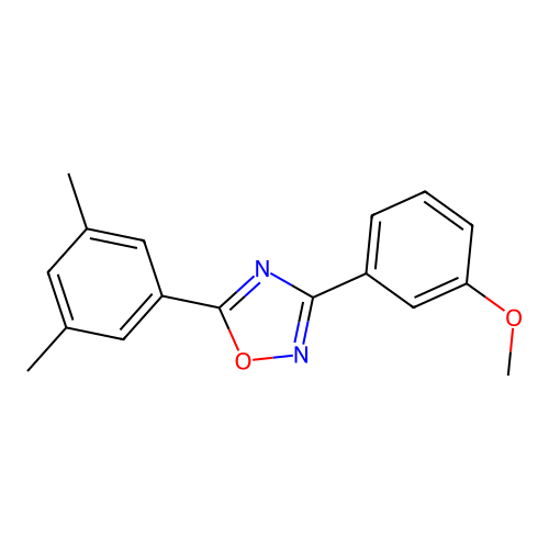 5-(3,5-Dimethylphenyl)-3-(3-methoxyphenyl)-1,2,4-oxadiazole structure