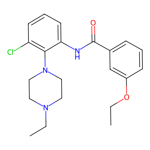 N-[3-chloro-2-(4-ethylpiperazin-1-yl)phenyl]-3-ethoxybenzamide structure