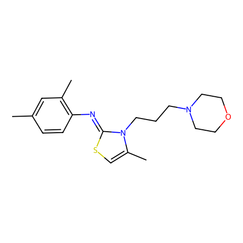 (Z)-2,4-dimethyl-N-(4-methyl-3-(3-morpholinopropyl)thiazol-2(3H)-ylidene)aniline structure