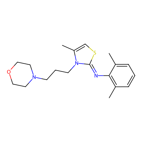 (Z)-2,6-dimethyl-N-(4-methyl-3-(3-morpholinopropyl)thiazol-2(3H)-ylidene)aniline structure