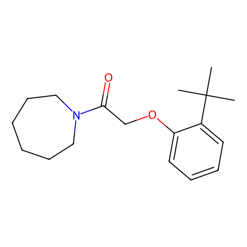 1-(Azepan-1-yl)-2-(2-tert-butylphenoxy)ethanone structure