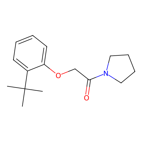 2-(2-Tert-butylphenoxy)-1-pyrrolidin-1-ylethanone structure