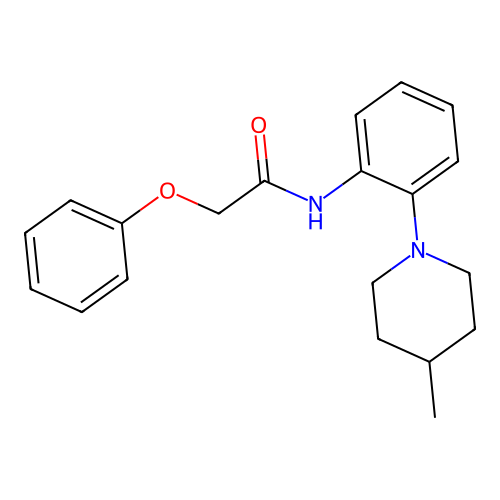 N-[2-(4-methylpiperidin-1-yl)phenyl]-2-phenoxyacetamide structure