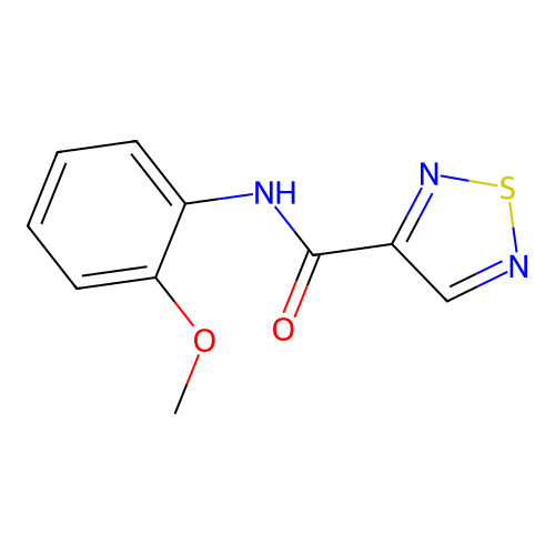 N-(2-methoxyphenyl)-1,2,5-thiadiazole-3-carboxamide structure