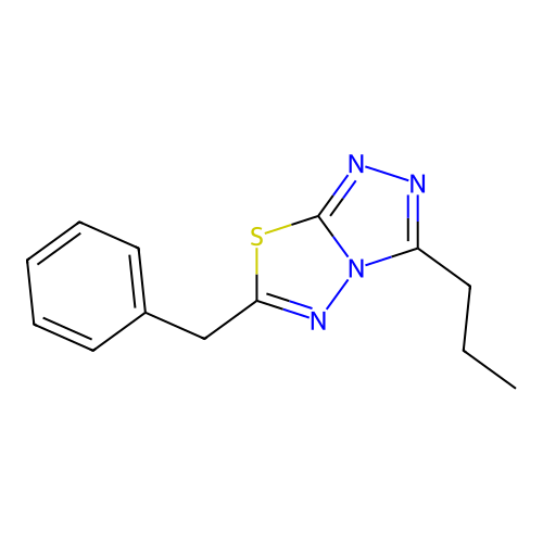 6-Benzyl-3-propyl[1,2,4]triazolo[3,4-b][1,3,4]thiadiazole structure