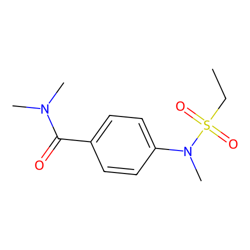 4-[(ethylsulfonyl)(methyl)amino]-N,N-dimethylbenzamide structure