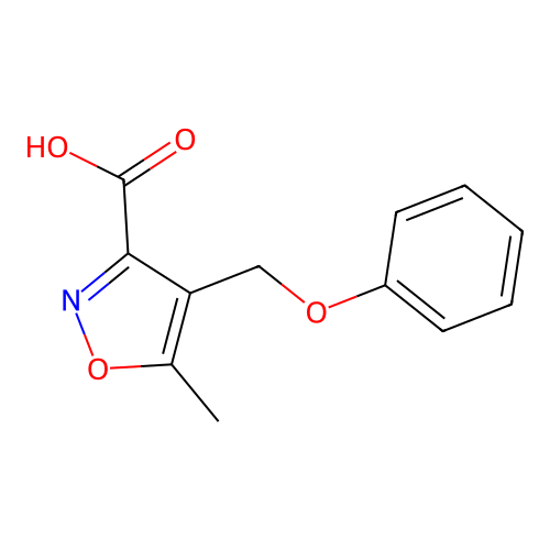 5-Methyl-4-(phenoxymethyl)isoxazole-3-carboxylic acid structure
