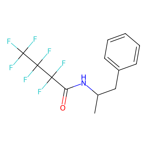 Butanamide, 2,2,3,3,4,4,4-heptafluoro-N-(1-methyl-2-phenylethyl)- structure