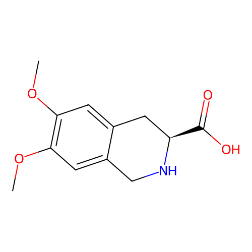 6,7-Dimethoxy-1,2,3,4-tetrahydroisoquinoline-3-carboxylic acid, (S)- structure