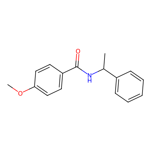 4-methoxy-N-(1-phenylethyl)benzamide structure