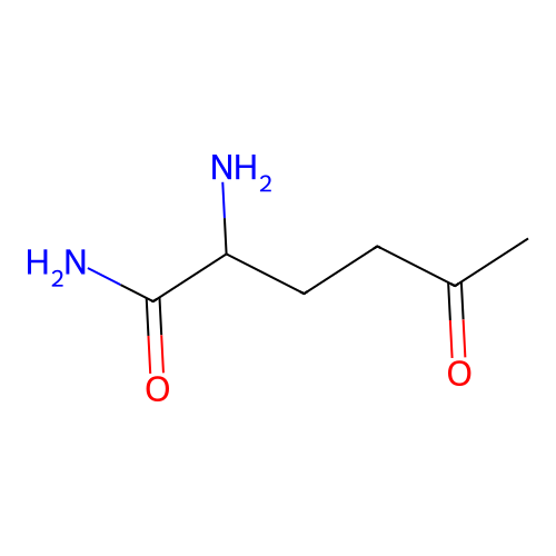 2-Amino-5-oxohexanamide structure