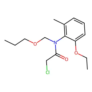 Acetamide, 2-chloro-N-(2-ethoxy-6-methylphenyl)-N-(propoxymethyl)- structure
