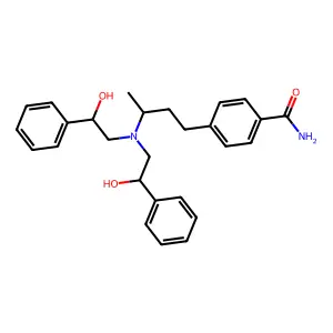 4-(3-(Bis(beta-hydroxyphenethyl)amino)butyl)benzamide structure