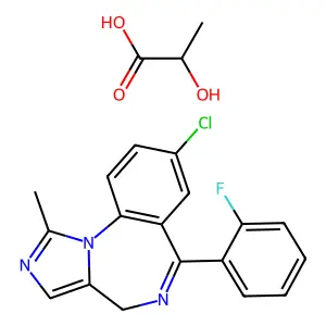 Midazolam lactate structure