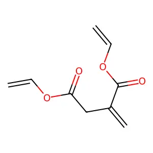 Succinic acid, methylene-, divinyl ester structure