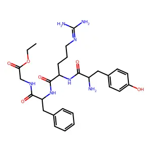酪氨酰-精氨酰-苯丙氨酰-甘氨酸乙酯 structure