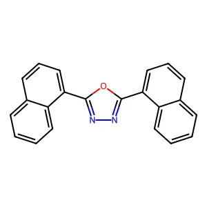 2,5-Di(1-naphthyl)-1,3,4-oxadiazole structure
