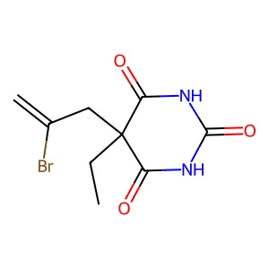 Barbituric acid, 5-(2-bromoallyl)-5-ethyl- structure