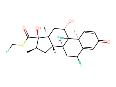氟替卡松 structure