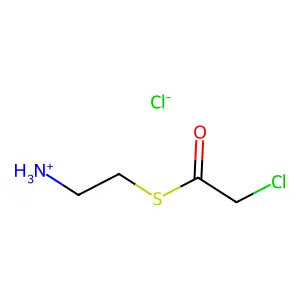S-(2-Aminoethyl) chloroethanethioate--hydrogen chloride (1/1) structure