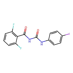 Benzamide, 2,6-difluoro-N-(((4-iodophenyl)amino)carbonyl)- structure