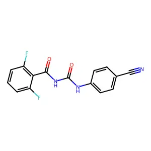 Benzamide, N-(((4-(cyanophenyl)amino)carbonyl)-2,6-difluoro- structure