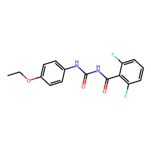 Benzamide, N-(((4-ethoxyphenyl)amino)carbonyl)-2,6-difluoro- structure