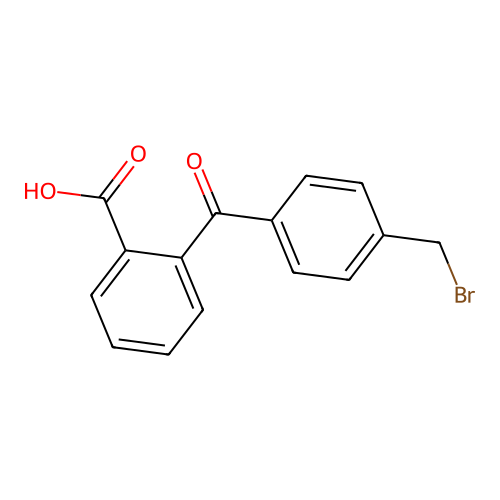 2-[4-(Bromomethyl)benzoyl]benzoic acid structure