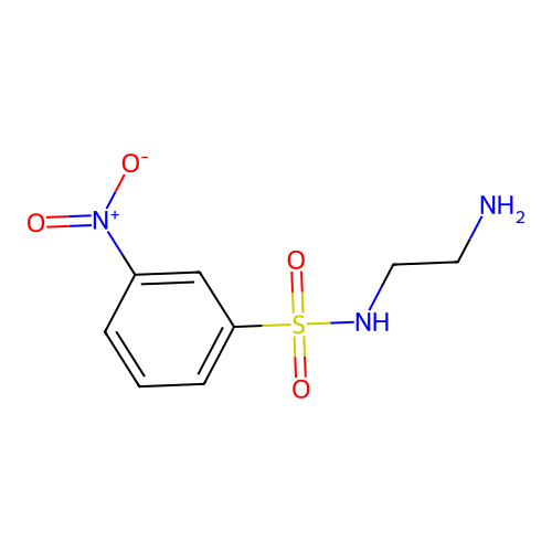 N-(2-aminoethyl)-3-nitrobenzene-1-sulfonamide structure