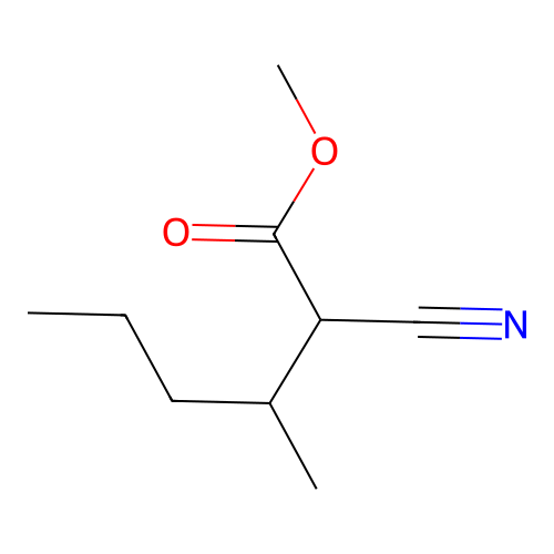 Methyl 2-cyano-3-methylhexanoate structure