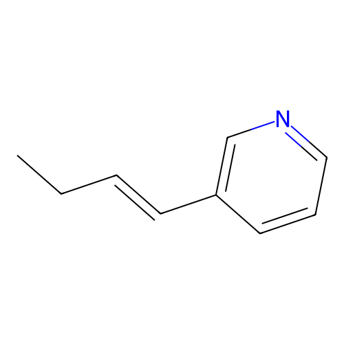 3-(But-1-EN-1-YL)pyridine structure
