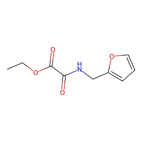 Ethyl 2-((furan-2-ylmethyl)amino)-2-oxoacetate structure
