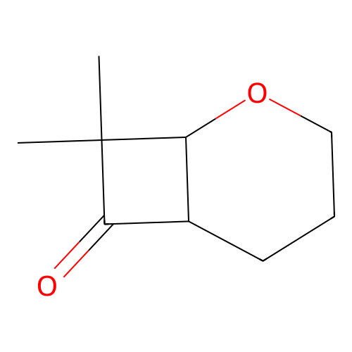 8,8-Dimethyl-2-oxabicyclo(4.2.0)octan-7-one structure
