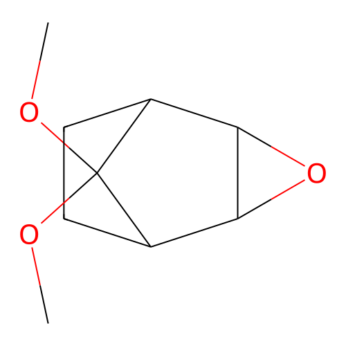 8,8-Dimethoxy-3-oxatricyclo[3.2.1.0~2,4~]octane structure