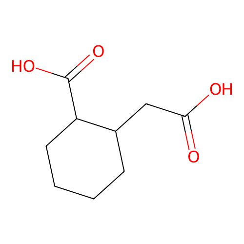 2-(Carboxymethyl)cyclohexane-1-carboxylic acid structure