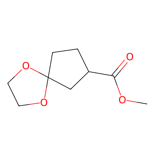 Methyl 1,4-dioxaspiro[4.4]nonane-7-carboxylate structure