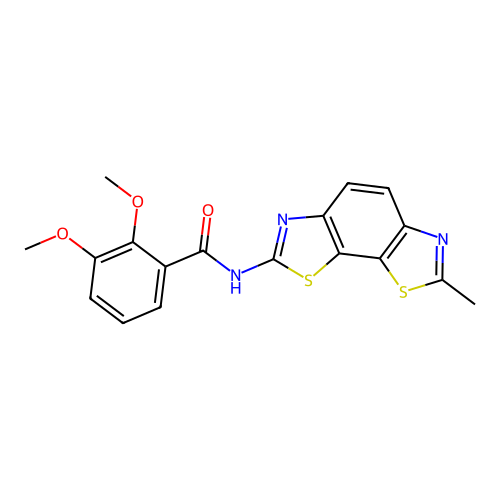 2,3-dimethoxy-N-(7-methyl-[1,3]thiazolo[4,5-g][1,3]benzothiazol-2-yl)benzamide structure