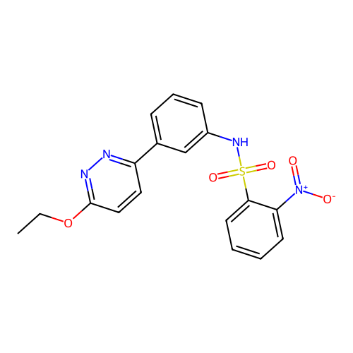 N-(3-(6-ethoxypyridazin-3-yl)phenyl)-2-nitrobenzenesulfonamide structure