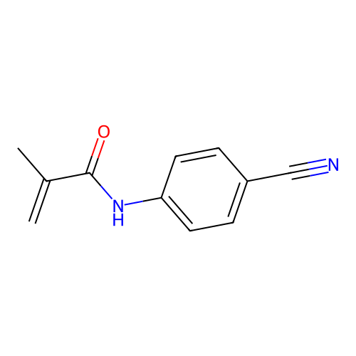 N-(4-氰基苯基)-2-甲基丙-2-烯酰胺 structure