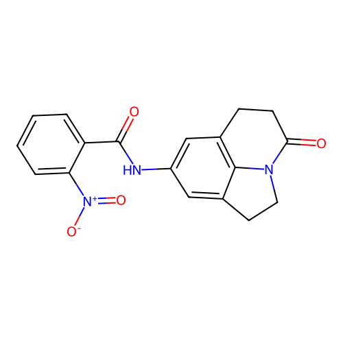 2-nitro-N-(4-oxo-2,4,5,6-tetrahydro-1H-pyrrolo[3,2,1-ij]quinolin-8-yl)benzamide structure