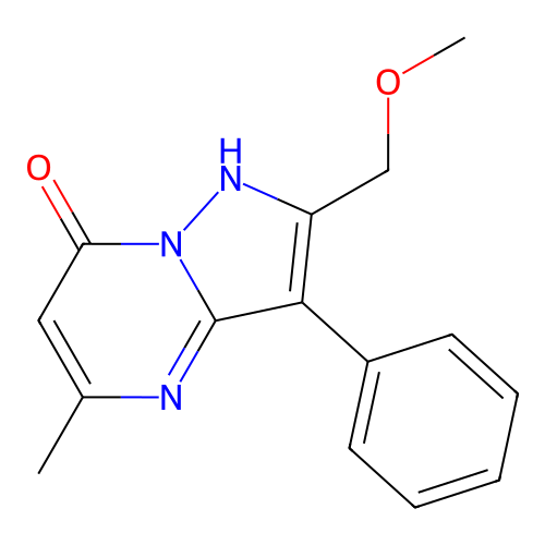 2-(Methoxymethyl)-5-methyl-3-phenylpyrazolo[1,5-a]pyrimidin-7-ol structure