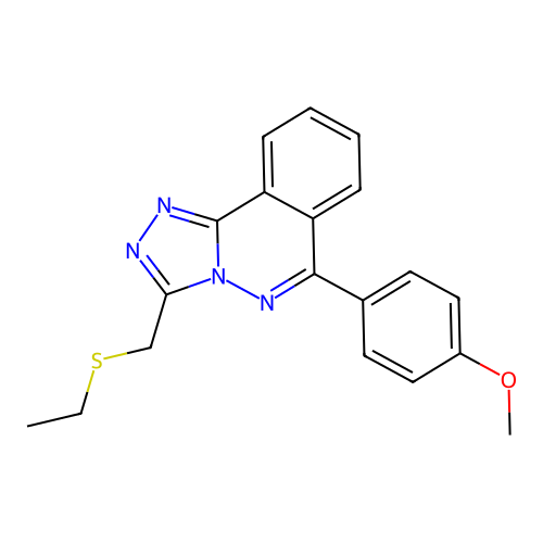 3-[(Ethylsulfanyl)methyl]-6-(4-methoxyphenyl)[1,2,4]triazolo[3,4-a]phthalazine structure