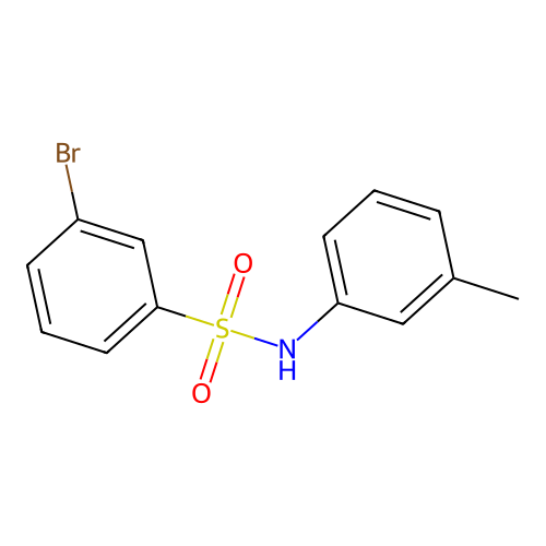3-bromo-N-(3-methylphenyl)benzenesulfonamide structure
